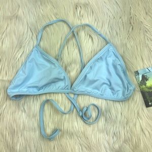 NWT Carve Design Triangle Cross Back Bikini Top